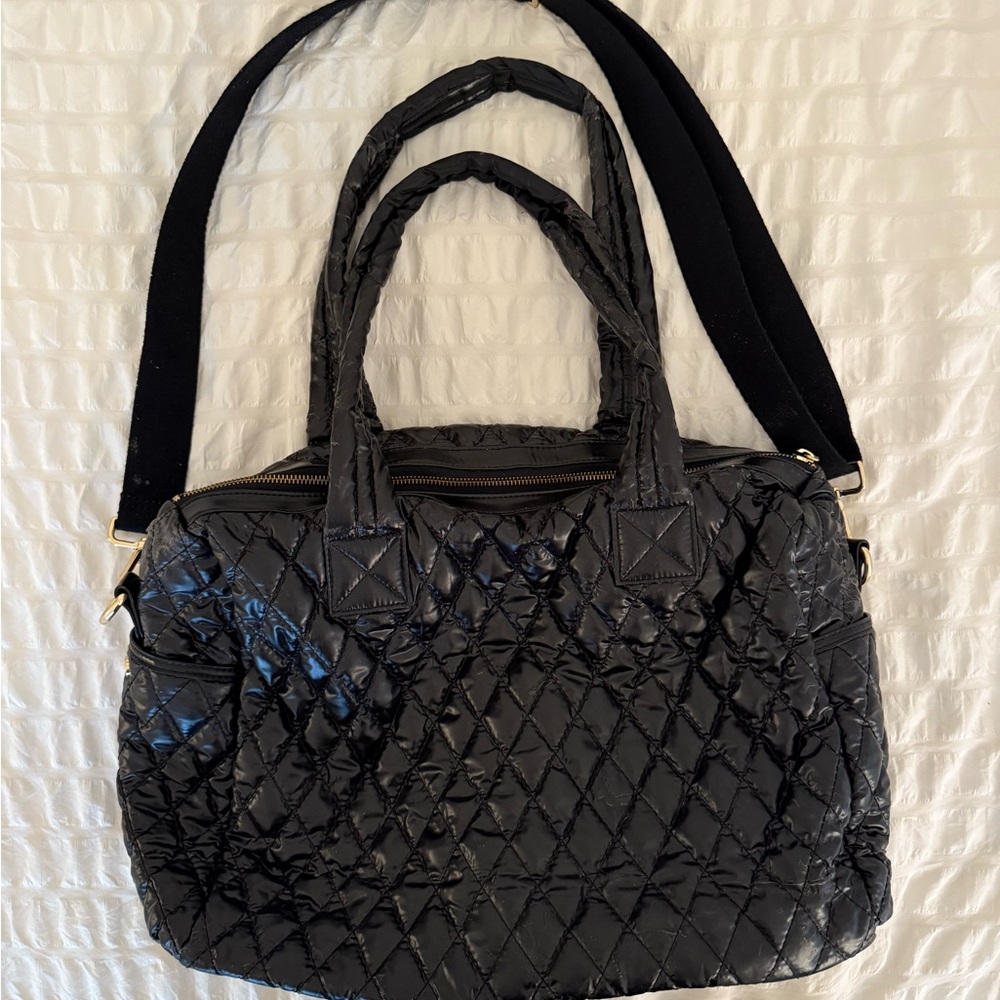 Clava Quilted Duffle Bag with Glossy Finish